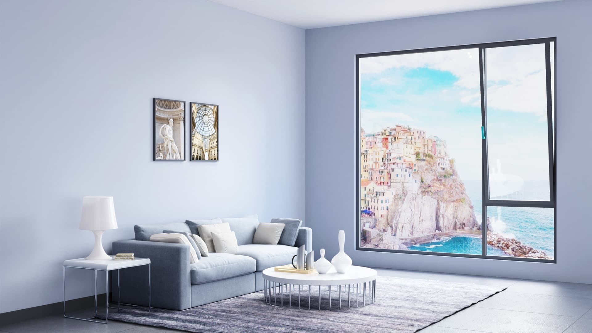 Ground-floor glazing visualization
